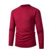 Men's Slim Fit Half-Turtleneck Sweater - Fashionable Solid Color Knit