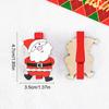 6pcs Christmas Cartoon Wooden Clips Xmas Party Photo Wall Gift DIY Decoration Handmade Crafts 2025 Christmas Home Decor New Year