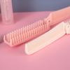 Portable Dual-Use Folding Comb: Fine & Wide Teeth for Women’s Straight Hair, Large Size for Travel and Home Hairdressing.