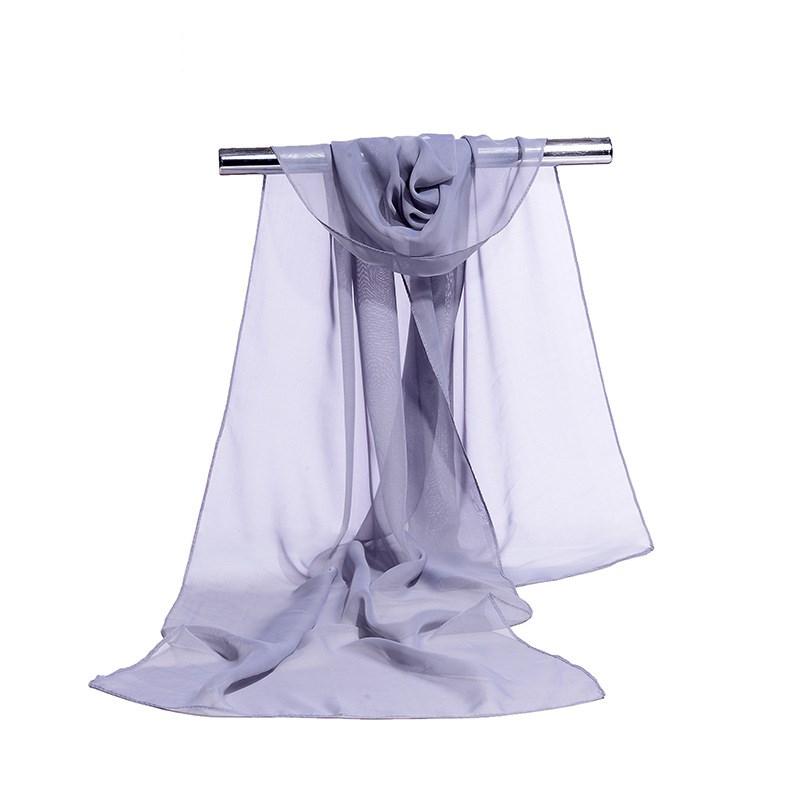 160*50 см Однотонный Шарф-Платок из Имитации Шелка Шифон в Полоску Дикий Модный Шарф-Накидка Солнцезащитный с Принтом Цветочный Шарф Платки