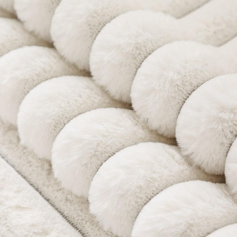 Kaninchen Plüsch Sofakissen Winter Verdickte Sofaabdeckung Plüschkissen Sofaabdeckung