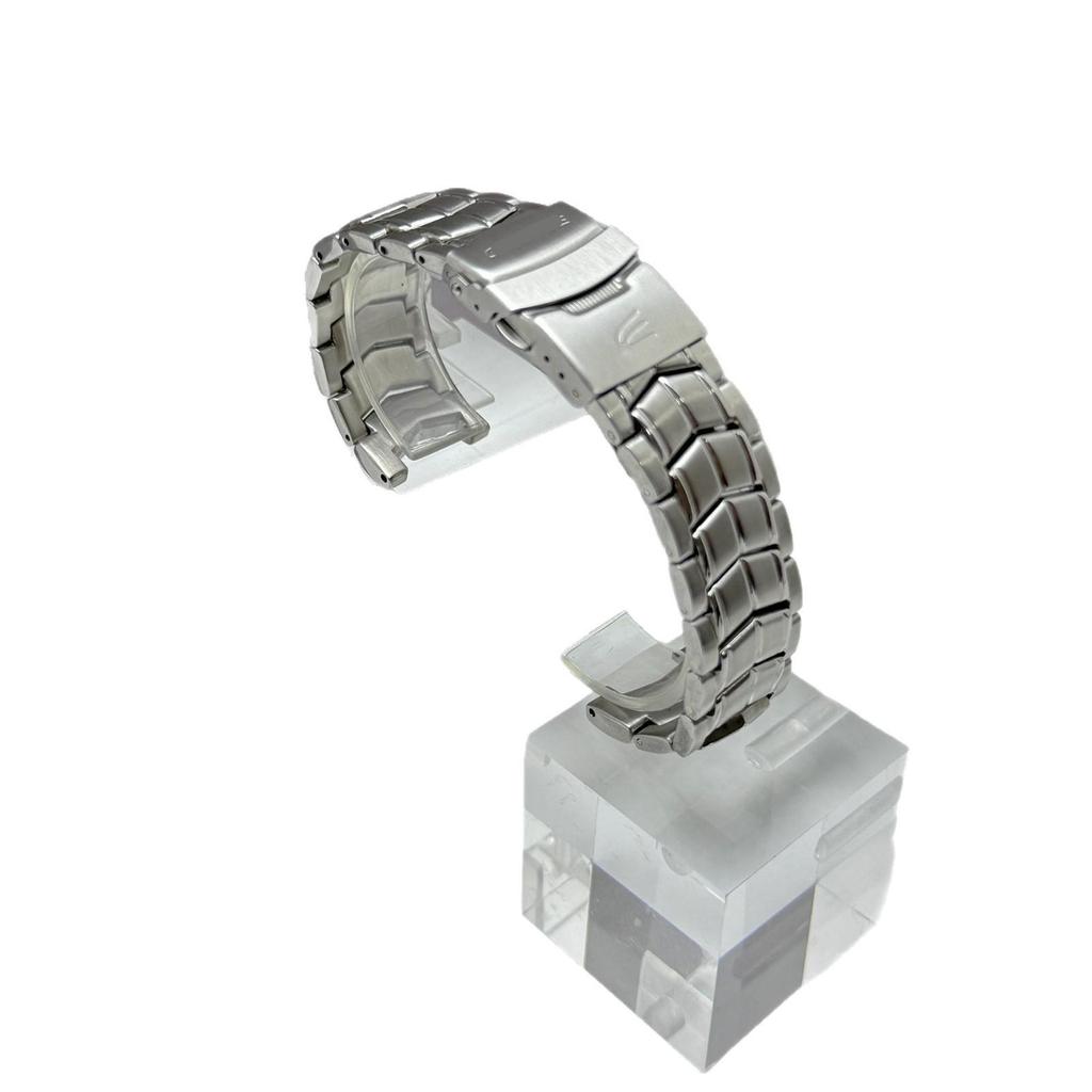 22mm Doppeldruck-Sicherheitsverschluss Edelstahl-Uhrenarmband für Casio EF-524