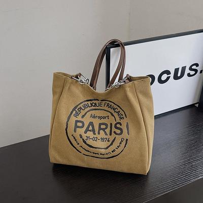Large Capacity Women Totes Letters Printed Luxury Designer Handbags Ladies Casual Canvas Bag New Hobos Shoulder Messenger Bag