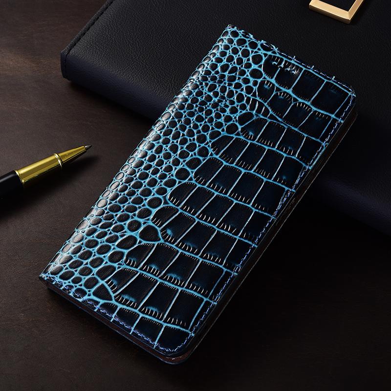 Crocodile Genuine Leather Flip Case for Meizu Note 15 16 16S 16T 16TH 16XS 17 18 18S 18X 20 21 Lite Pro Phone Wallet Cover Cases