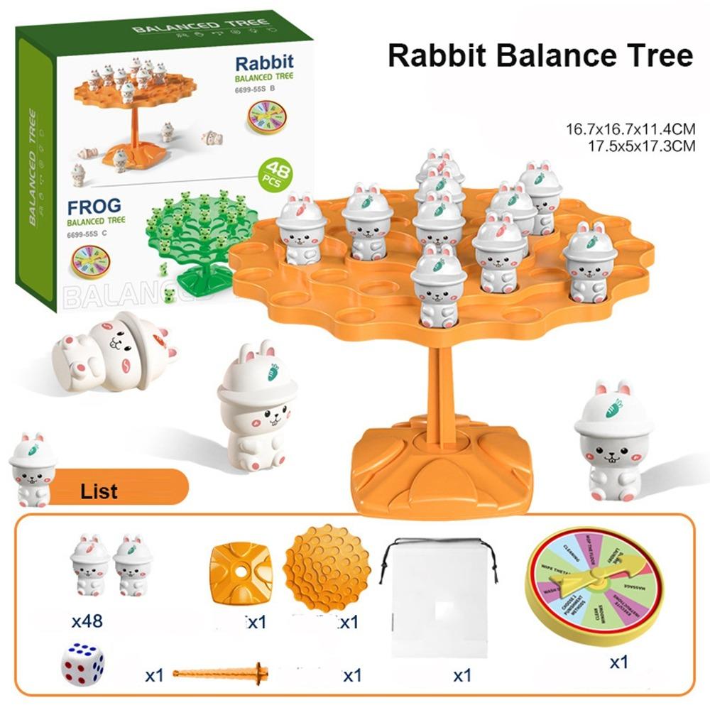 Parent-child Fun Frog Balance Tree Educational Balancing Board Puzzle  For Kids