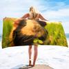 Meerschweinchen Super Weiches Strand-Schnelltrocknendes Badetuch Großes Saugfähiges Handtuch-Decke Geeignet für Outdoor-Reisen Camping Schwimmen