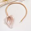 Französischer Retro Statement Einzigartiges Calla-Lilienblüten Offenes Choker-Halsband für Damen Party Bankett Abschlussball Trendiger Schmuck Zubehör