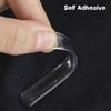 Round Transparent Soft Silicone Non-slip Door Stopper Muffler Wall Protector Self-adhesive Door Handle Bumper Protective Plug