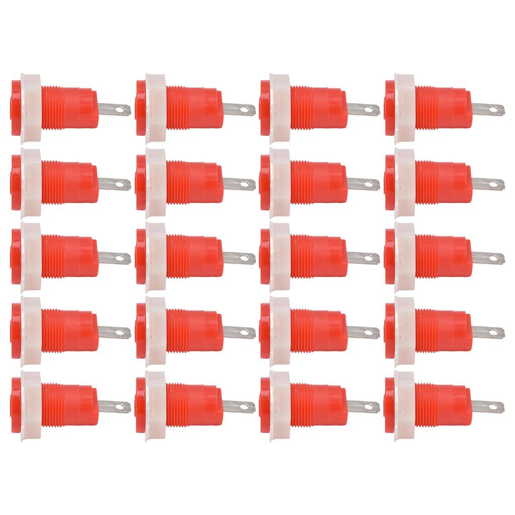 20ks adaptér pro banánky, mosazný, bezpečný, svařovaný, uzemňovací svorka 4mm, 402 1KV