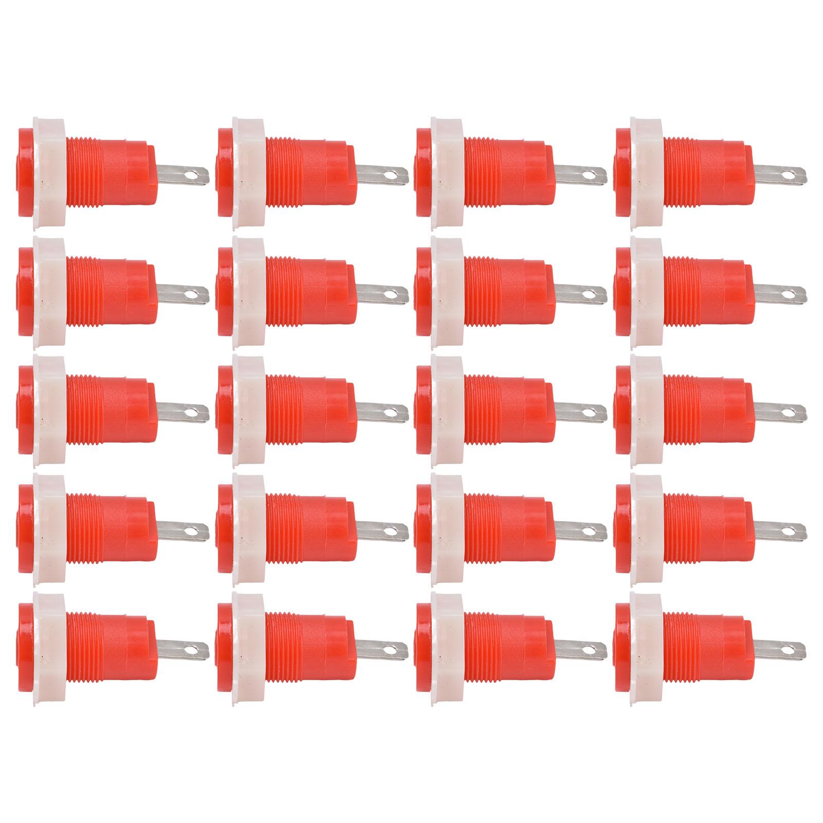 

20 шт. Адаптер типу «бананове гніздо» з клемним затискачем, латунний, безпечний, зварювальний тип, заземлювальний термінал 4 мм 402 1 кВ