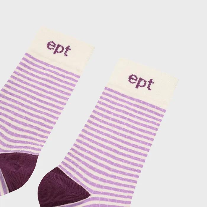STRIPED SOCKS (PLUM)