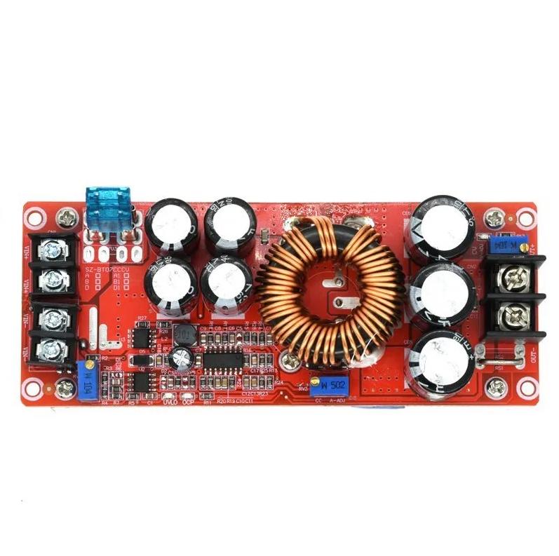 1200W Boost Module 20A DC DC Step Up Converter Boost Power Supply Module 10-60V TO 12-80V Booster Converter Board