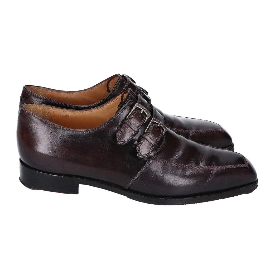berluti [Excellent condition] Square toe double monk strap shoes 7 BrownUsed