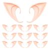 10 Pairs Fairy Pixie Elf Ears Soft Pointed Fairy Ears Party Cosplay Dress Up Costume for Halloween Elven Masquerade Makeup Accessories
