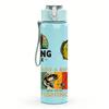 1PC Multiple Fishing Angler Collage Layout 750ml Color Plastic Water Bottle Leakproof Flip Straw Lid For Sports Office Home Use