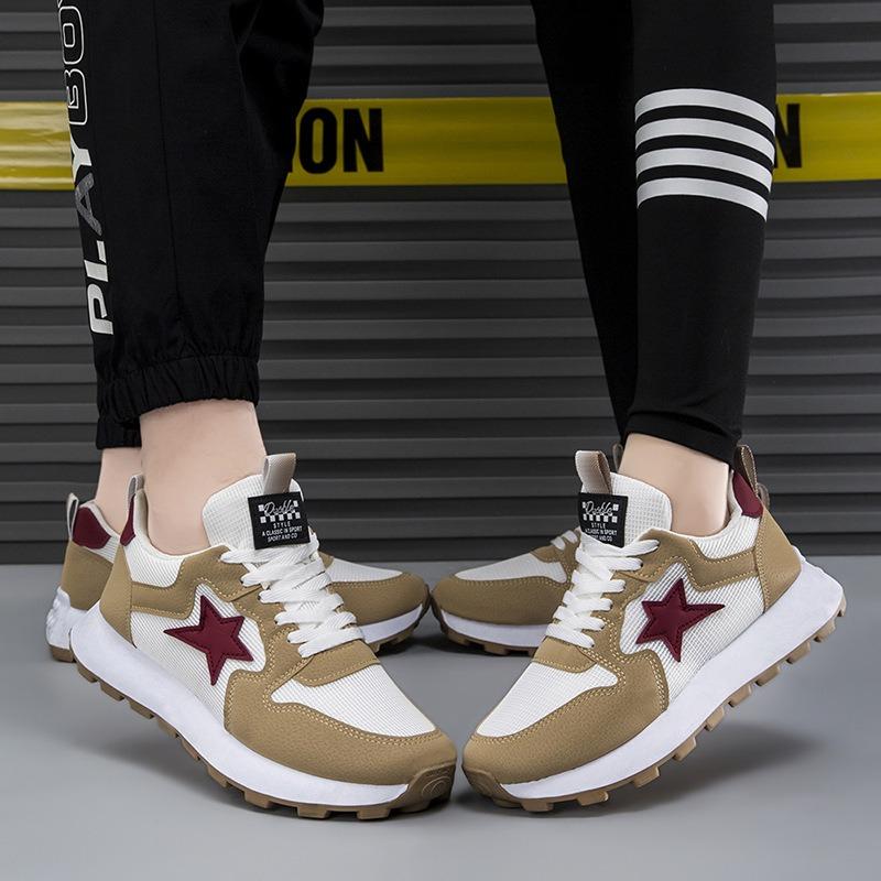 Spring new couple sports shoes color matching casual versatile student shoes flat men's and women's shoes
