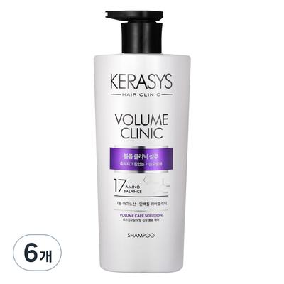Kerasys Volume Clinic Shampoo Proteico Fragranza Floreale in Polvere, 750ml, 6 pezzi.