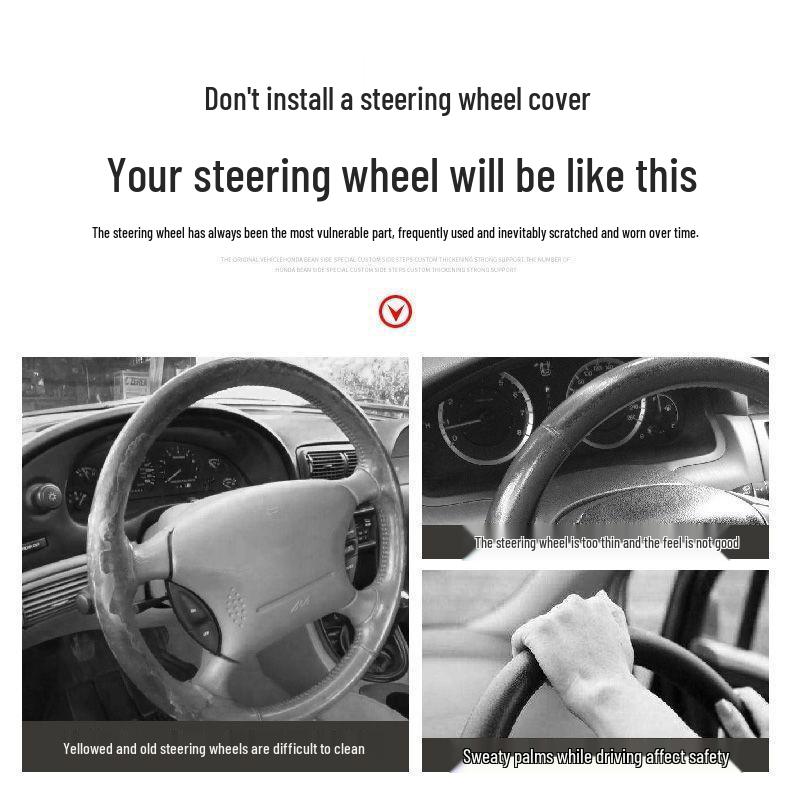 Toyota & Land Rover Steering Wheel Covers: Fits Corolla, Levin, 2023 Camry, Yaris, RAV4