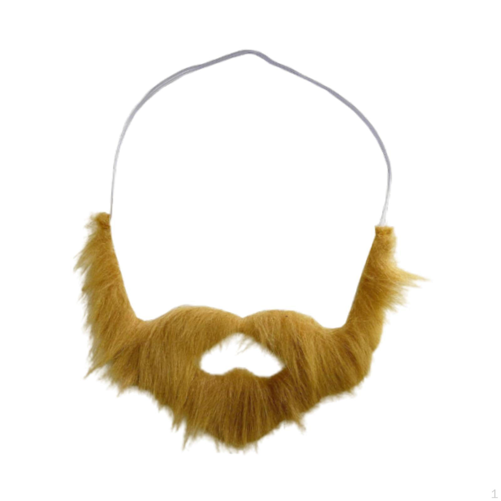 

Поддельный костюм бороды, усы для маскарада, карнавала, праздника коричневый