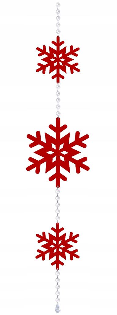 Christmas winter garland SNOWFLAKES large small decoration glamor black