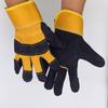 Yellow Suede Leather Welding Gloves: Anti-Slip, Cut & Heat Resistant Cowhide Split Palm Gloves