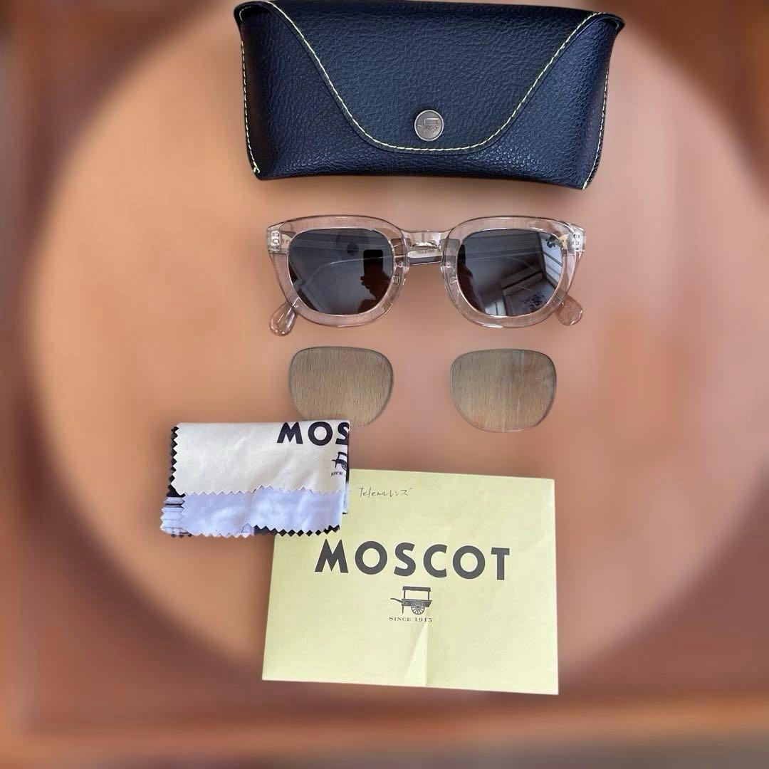 Used Moscot telena 47size clear brown with lens