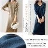 Elegant Knit Long Sweater Elegant Ribbed Loose Solid Perfect for Everyday [MlleeSSeeldyTRC] Dress, Sleeve, V-Neck, Dress, Knit, Fit, Slimming, Color,