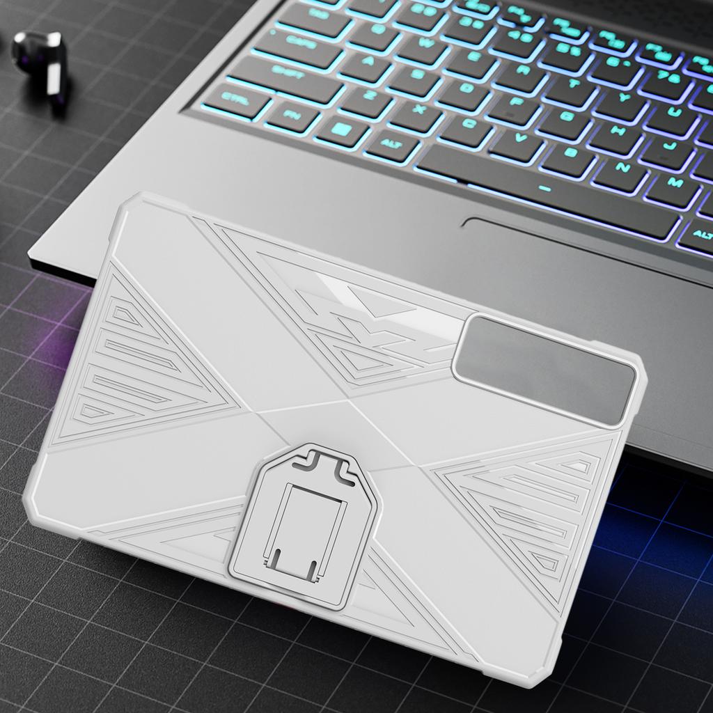Protective Cover for Legion Y700 5th 2026 Gaming Tablet TPU Back Cover with Folding Stand Anti-Scratch Drop-Resistant
