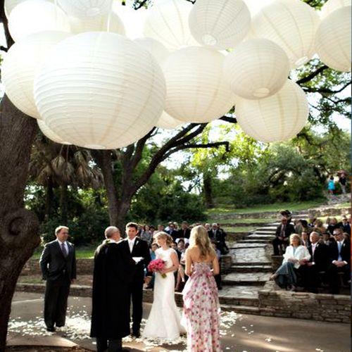 Round Paper Lantern 25 White 1 Piece