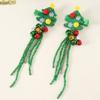 Festive Hair Clip for Kids Fringed Beads Hairclip Santa Hat/Christmas Tree Side Hairpin Women Christmas Hair Accessories