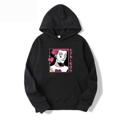 Spring Autumn Hisoka Letter Printing Sweatshirt Women Clothing Men Hunter X Hunter Wram Anime Hoodie Loose Harajuku Clothes Unisex