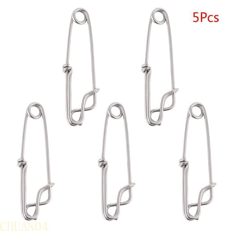 5Pcs/Pack Stainless Steel Snap Swivel Longline Fishing Connectors Branch Hanger Tuna Snap Clips for Line Connectors