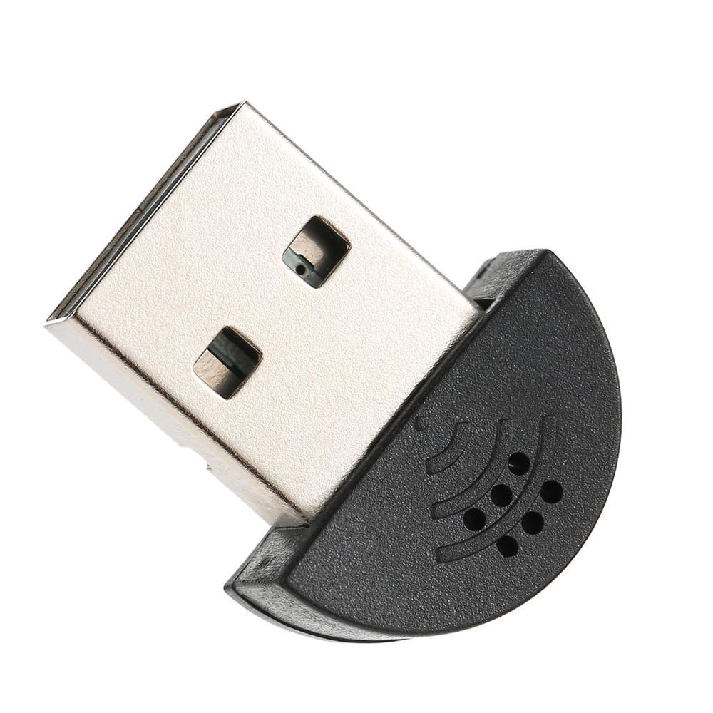 USB 2.0 Mini Microphone Mic Audio Adapter Driver Free for Laptop Desktop PC Skype MSN VOIP Voice Recognition