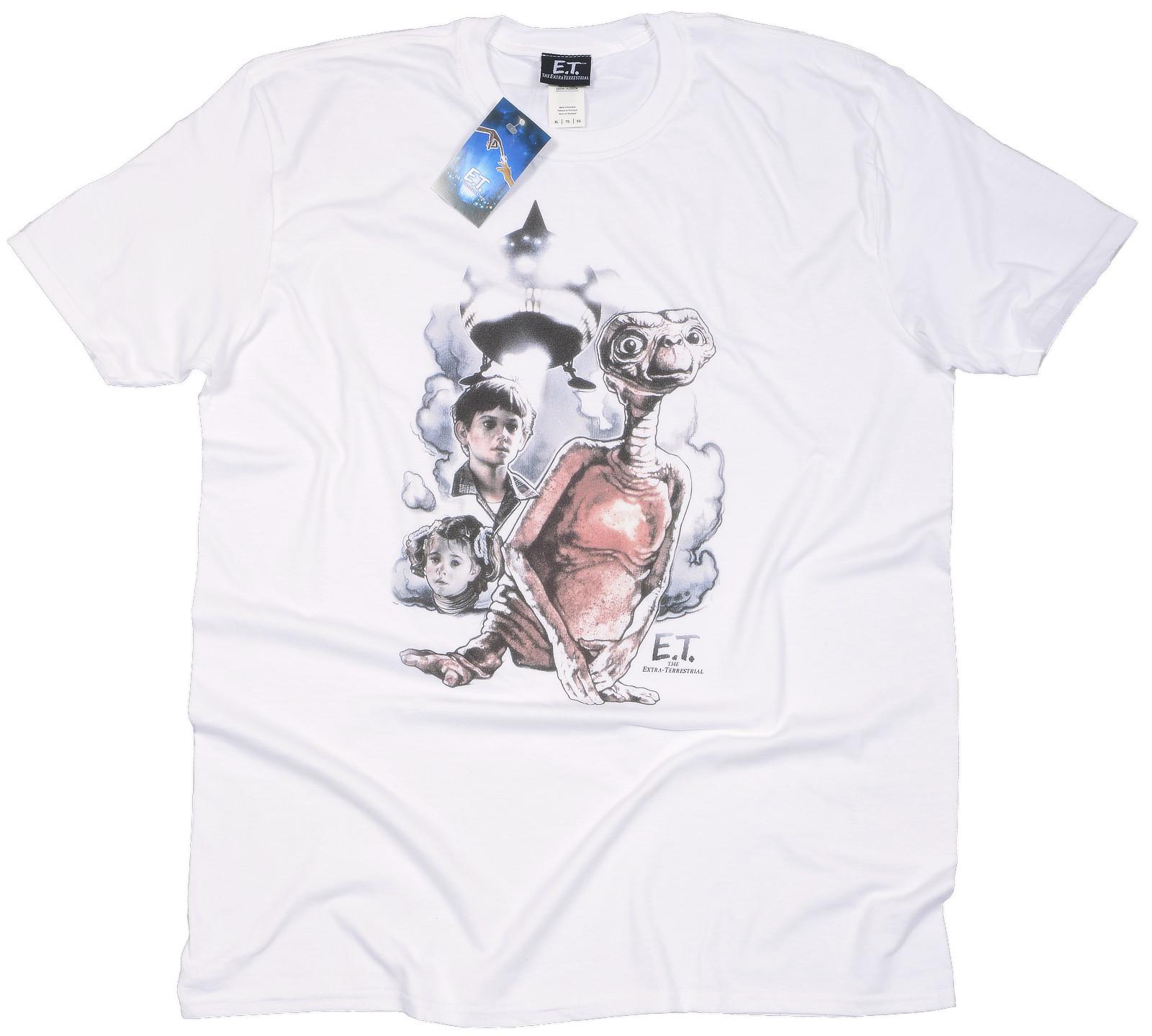 Official E. T. T Shirt The Extra Terrestrial Vintage Characters Group XL XXL NEW S разноцветный