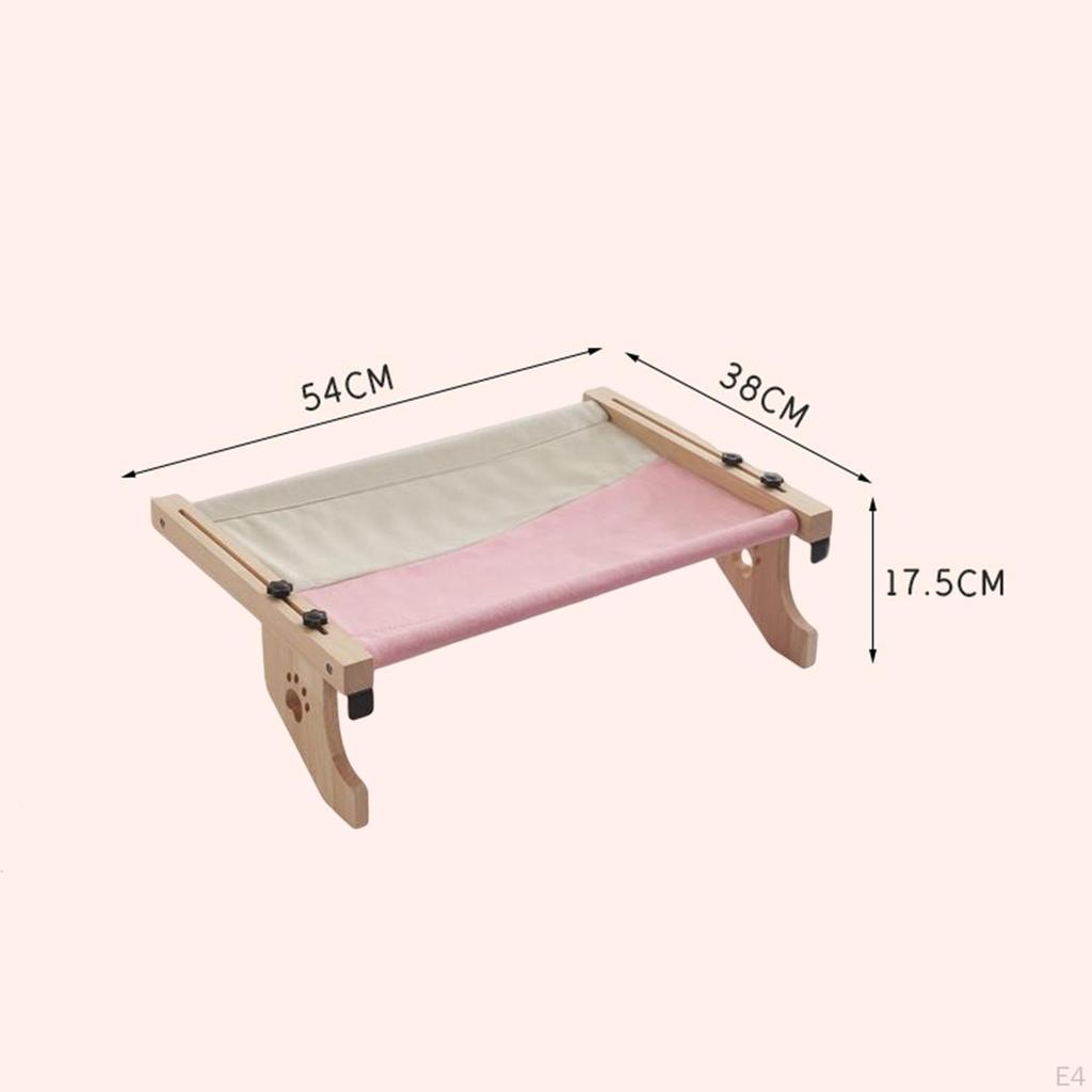 Adjustable Cat Window Perch for Indoor Resting and Climbing