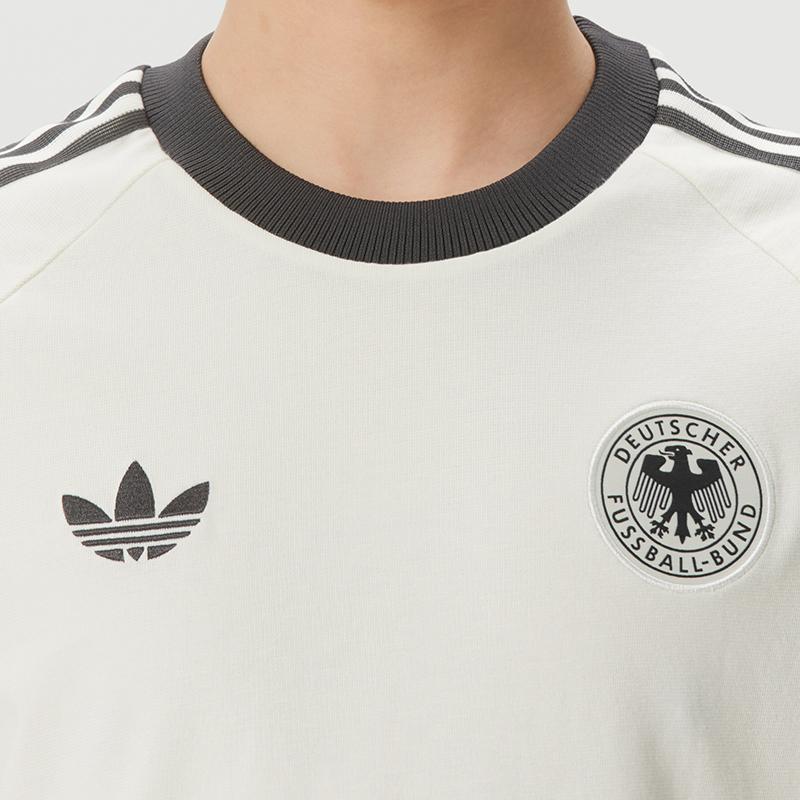 adidas (Adidas) Maglietta da calcio a maniche corte da uomo Trefoil Sportiva Allenamento alla moda Traspirante Maglia alla moda