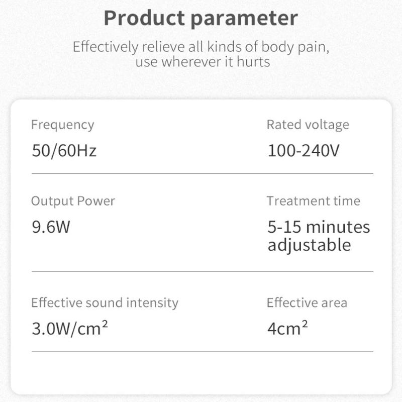 Ultraschall-Physiotherapiegerät, Arthritis, physikalische Therapie, Taille, Arm, Körper, Schmerzlinderung, Muskelstimulator, Massagegerät