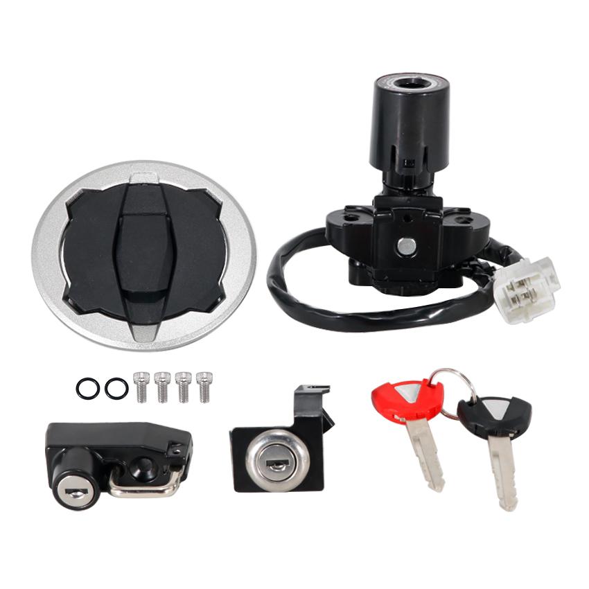 Ignition Key Lock Switch Set Motorcycle Key Kit For Kawasaki EX500 Ninja 500 ER500 Z500 ER500 Z500 ABS SE SE ABS OEM:27048-5276