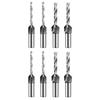 4 Piece 4 Flute Twist Countersink Drill Bits 1/4" Hexagonal Shank Set with Adjustable Depth Stop for Wood Plastic Drill
