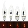 LED Flame Tip Candle Simulated Nature Fire Flickering Light E14 E27 3W Filament Bulb Vintage Bar Pub Home Decor Lamp 220V