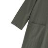 Abito midi in cotone e lino taglie forti da donna con tasche - Abito artistico vintage a maniche lunghe in stile giapponese per donne taglie forti