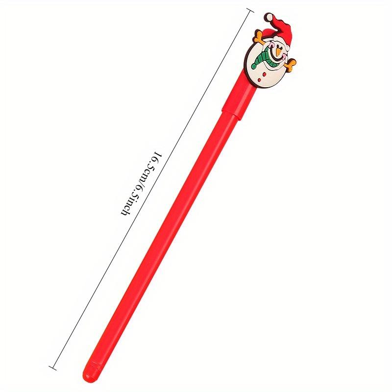 30pcs Kawaii Christmas Gel Pen Cute Christmas Tree Reindeer Santa Snowman Gift 0.5mm Black Neutral Pens School Office Stationary
