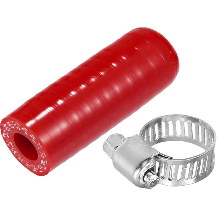 Reinforced Silicone Coolant Cap Kit, 0.71" ID Turbo Bypass Valve Cap Universal for Car Vacuum Throttle Body Water Port Fix Leak High Temperature