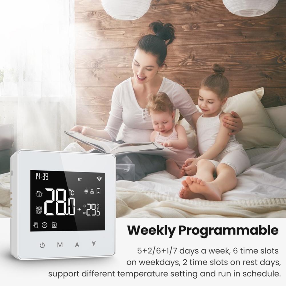 Weekly Programmable Smart Thermostat For Gas Boiler For Tuya WiFi