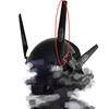 Cyberpunk Luminous LED Mask Assembly Parts, Aircraft Wing Decoration Rotor Parts, CosplayHelmet Party Toys -17.2cm