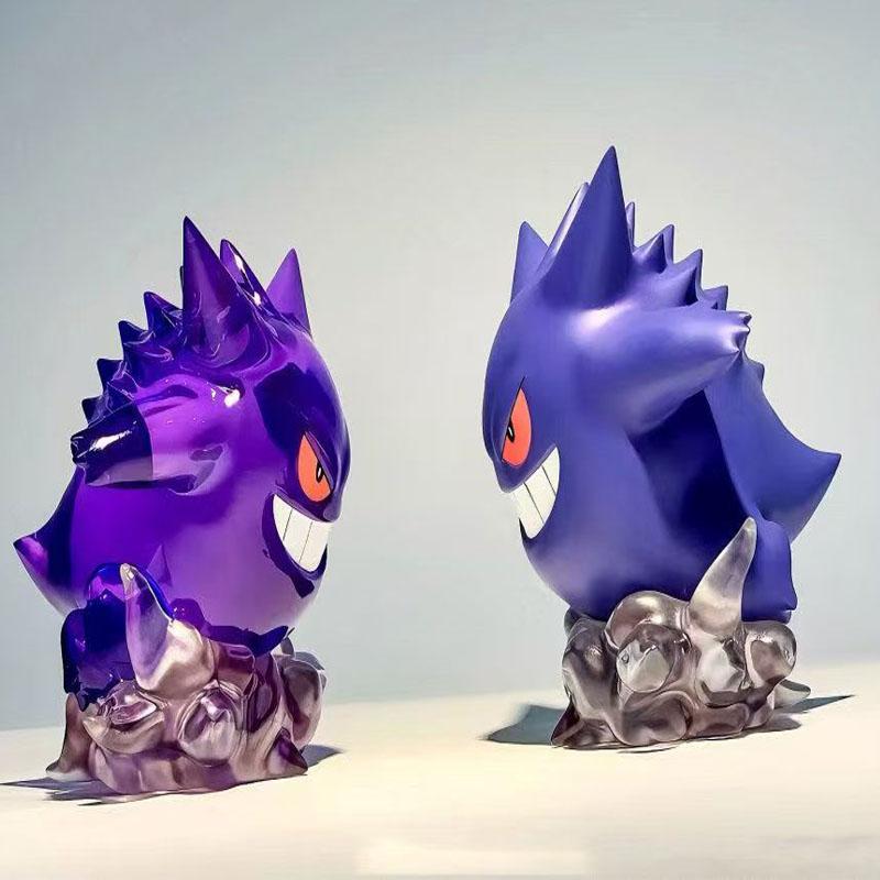 8cm Pokemon Anime Figure Cloud And Mist Gengar Transparent Action Figure Statue Model PVC Collectible Decoraion Model Toys Gift