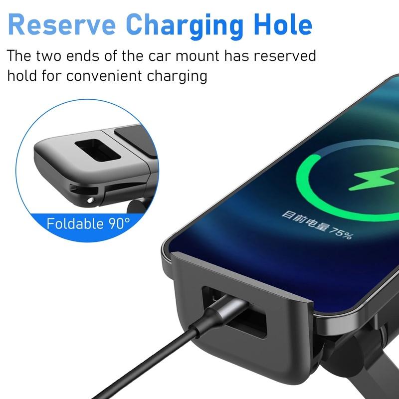 Nackstöd Surfplatta Montering Gravity Mobiltelefonhållare Bil Luftventil Klämma Stativ Telefoner GPS För iPhone11 XS X XR iPad Pro