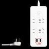 Bull 4-Outlet Power Strip with Dual USB & Master Switch