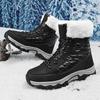 TUINANLE Winter Snow Boots Women Ankle Boots Men Shoes Motorcycle Boots Female