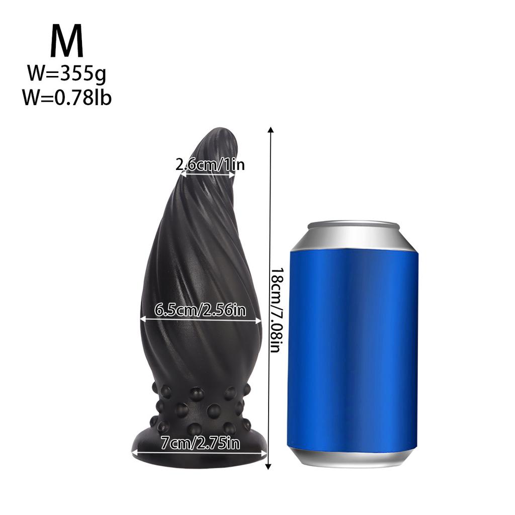 Spiral Dragon Egg Butt Plug Penis More Sizes Men's and Women's Back Court Masturbation Massage Anal Dilatation Device Adult Sex Product Toys